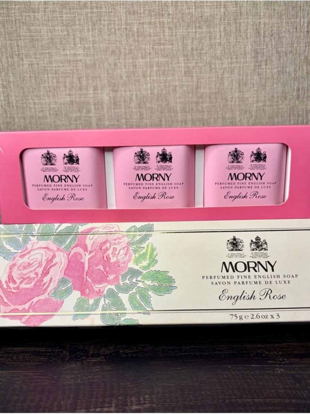 English Rose Perfumed Soap Trio